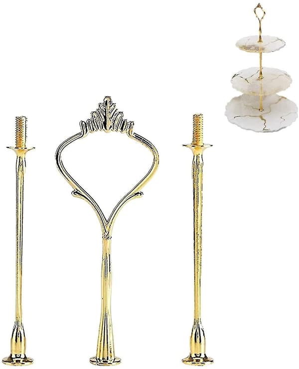 Kakefatstativ Håndtak Sink Legering Flere Lag For Bryllup Bursdagsfest 8 Sets