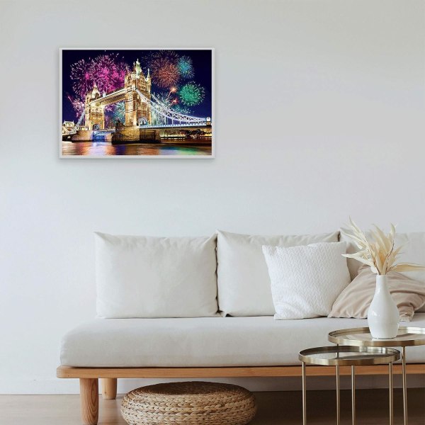 DIY 5D Timanttimaalaussetti Silta/30x40 cm, Täydelliset timanttitaide- ja askartelumaalauskuvat, Lasten ja aikuisten digitaalinen kirjonta ristipisto