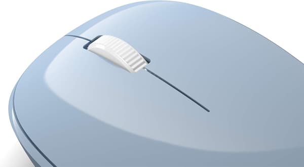 Bluetooth-mus - Bluetooth-mus för PC, bärbar dator kompatibel med Windows, Mac, Chrome OS bekväm, bärbar, 2,4 GHz - ljusblå