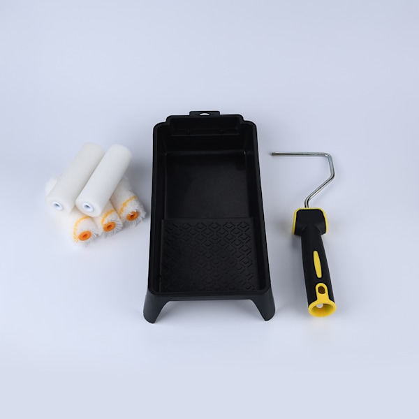 Easy Coater Färg Mini Roller Kit med Högdensitetsskumöverdrag för Glans7-delad förpackningssats, Gul