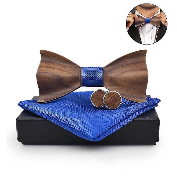 Håndlavet Træ Butterfly Fremstillet I Editions, Træ Butterfly-præget Træ Royal blue