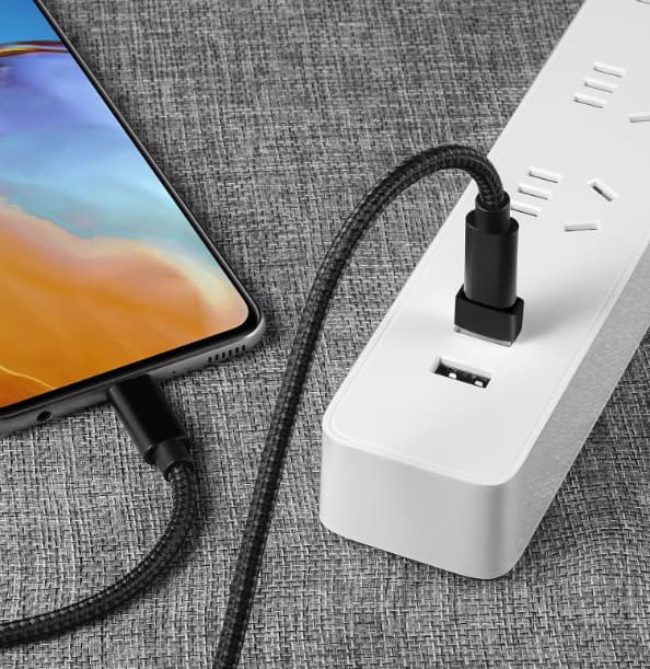 5-pack svart USB C-hona till USB-hane-adapter, snabbladdning och dataöverföring, adapter för iPhone 12/13