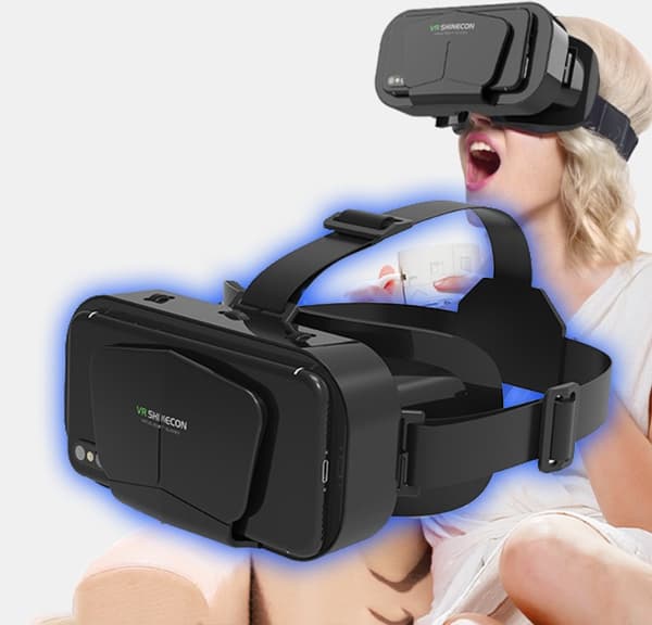 3D VR-glasögon VR Virtual Reality Headset Stöd 360° Panorama Stor skärm