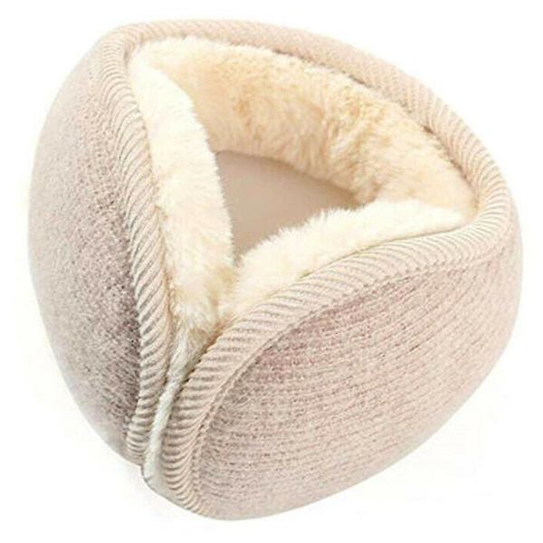 Fleece Pehmo Korvaläppä Korvasuoja Säädettävät Korvaläpät Beige