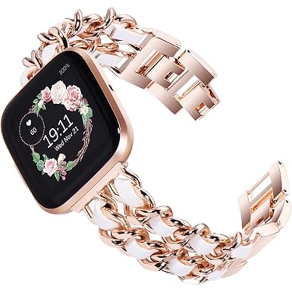 Armbånd Kompatibelt for Fitbit Versa 2, Erstatningsarmbånd med Hurtigutløserpinne Kompatibelt for Fitbit Versa, for Fitbit Versa Lite Edition Menn Kvinner
