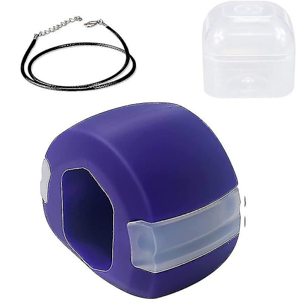 2-pack käkmuskelträningsboll Pop N Go käkmuskeltränare matkvalitetssilikon gel käkmuskelträning Purple