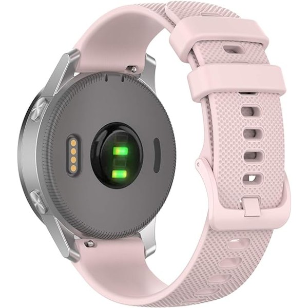 Rosa silikonarmband, 22 mm, snabbfrigörande flexibelt silikongummi för kvinnor 18 mm 20 mm 22 mm