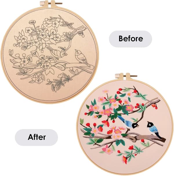 Broderisett for voksne nybegynnere, broderisett