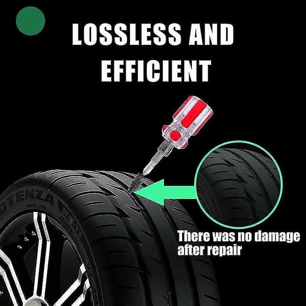 Slanglösa däckreparation gummispikar vakuumdäckreparationsspikar för motorcykelcykel Diameter 5.3mm