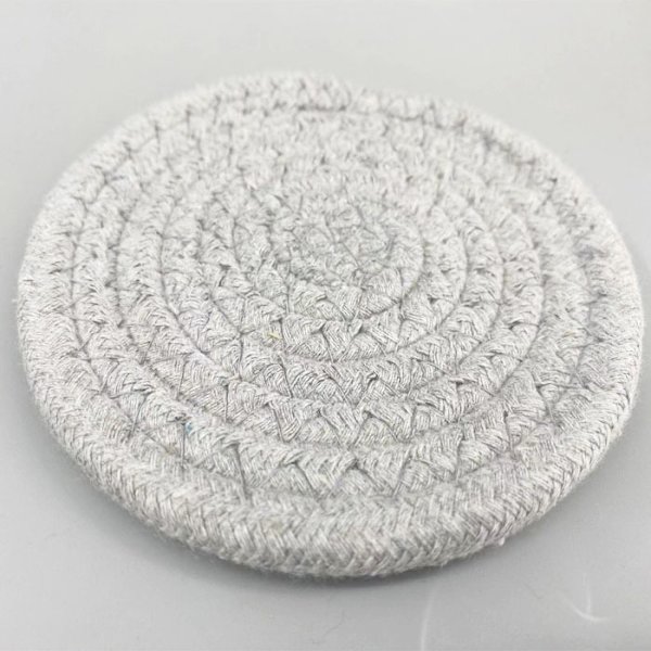 Harmaat imukykyiset lasinaluset juomille, 6 kpl | Rustiikkiset lasinaluset puupöydälle | Maalaistalon lasinaluset sohvapöydälle | Söpöt lasinaluset työpöydälle | Boho