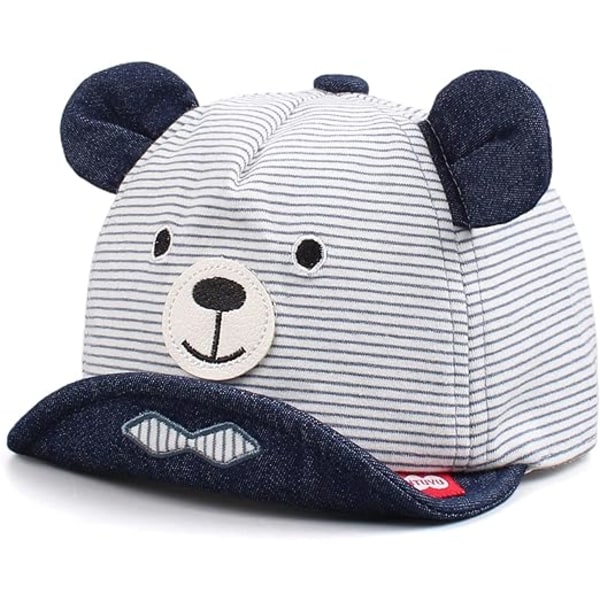 Söt björn baby keps vår sommar hatt för barn bomull solhatt pojke flicka från 3 till 18 månader