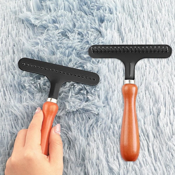 Teppehrake, Teppepleierrake, Gjenopprett Fluffighet og Mykhet til Teppet/gulvteppet, Hårfjerner Egnet for Teppe og Gulvteppe 1PCS