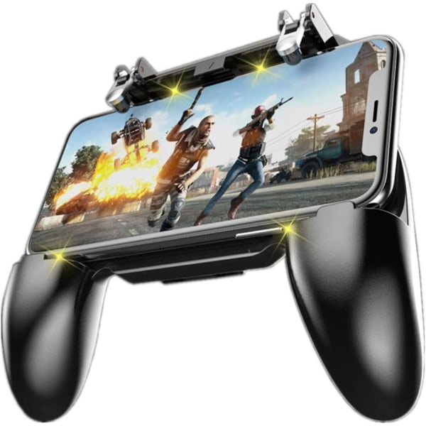 COOBILE Mobil Spelkontroll för PUBG Mobile Kontroll L1R1 Mobil Spel Trigger Joystick Gamepad för iOS & Android Telefon (W10 uppdatering)