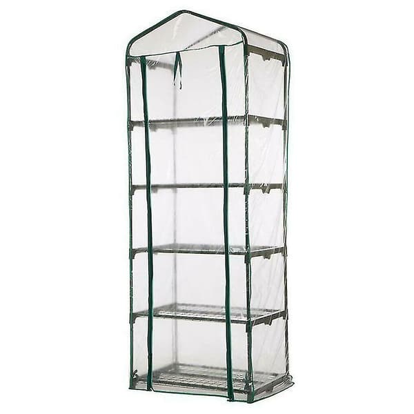 Bärbar Mini Växthus Utomhus Växt Hyllor Trädgårdsskydd 187x49x69 cm