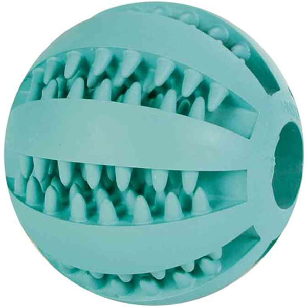Mint baseboll,naturligt gummi,ø 7 cm för hundar - masserar tandköttet,