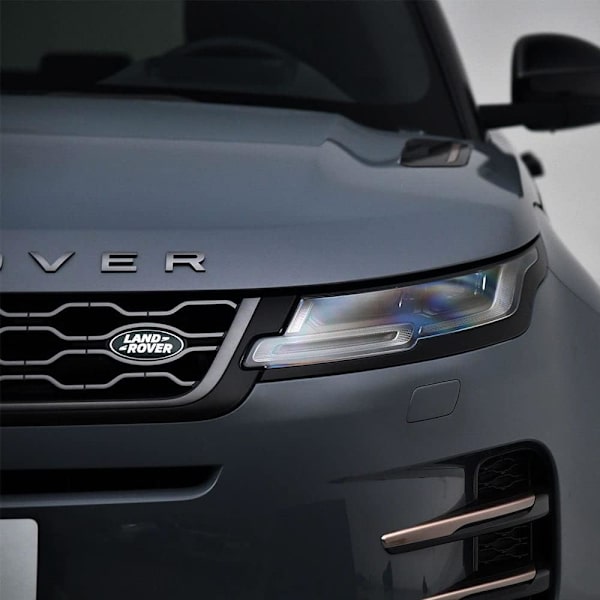Bil Logo Styling Badge Logo Sticker, Front Grill Trunk Emblem Stickers til Land Rover Discovery Sport Range Rover Sport Velar Evoque Defender, Sort-Re