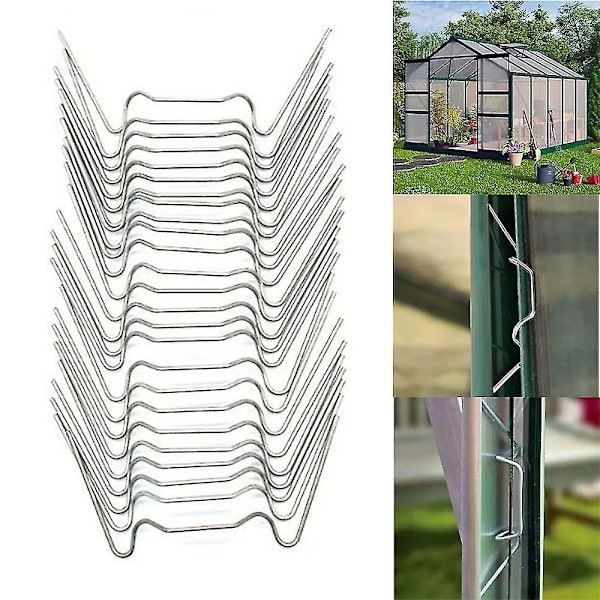 Have Drivhus Glas Rustfrit Stål W Z Type Clips W(100pcs)