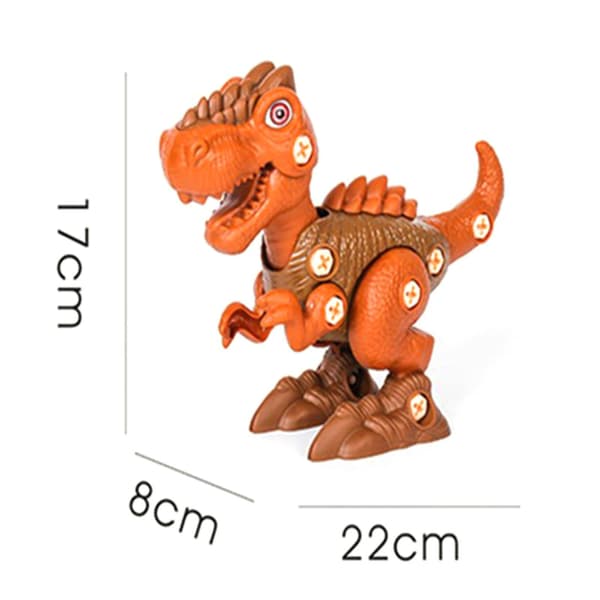 Dinosauruslelut purettavaksi lapsille, rakennuslelu Velociraptor