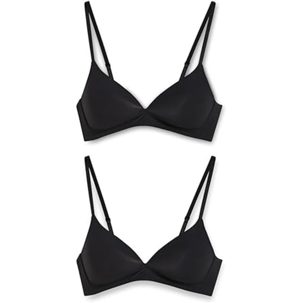 2-pack trådlösa bh:ar för kvinnor i Lycra