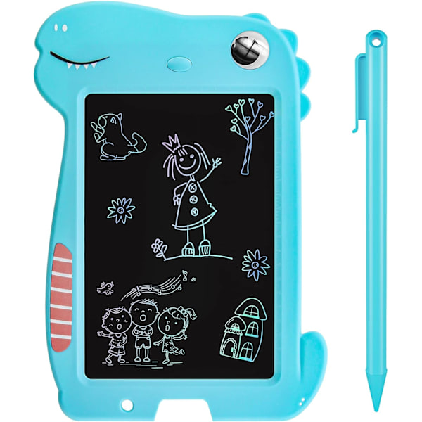 LCD Skrivetablet til Børn 10 Tommer Tegnetablet med Pen Et-Kliks Lås og Slet Funktion Velegnet til Børn til at Tegne, Lære og Skrive