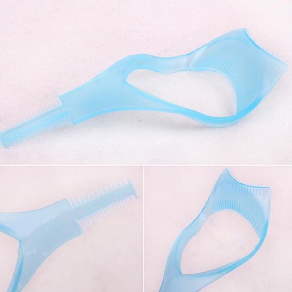 12 st 3 i 1 Mascara Guard ögonfransborste Curler Lash Comb Kosmetiskt verktyg Blue