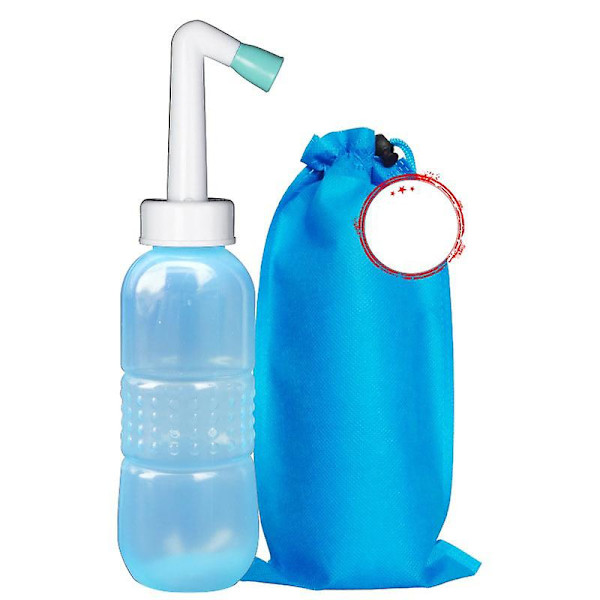 Bærbar Håndholdt Personlig Hygiene Oppfrisker Toalett Rumpevasker Reise Bidet Sprayflaske Water blue