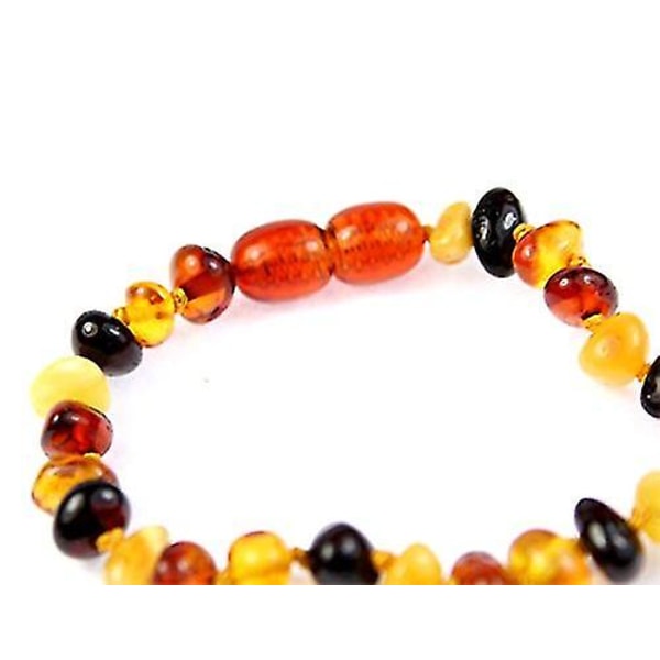 Baby Rav Anklet Armbånd - Håndlavet 100% Ægte Ravperler C