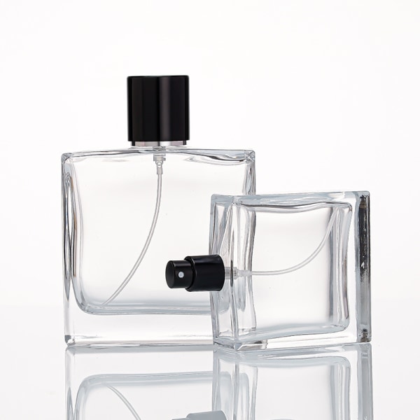 Stor parfym Köln Atomizer Tom påfyllningsbar glasflaska Svart spruta 3,4 oz 100 ml (1 flaska)