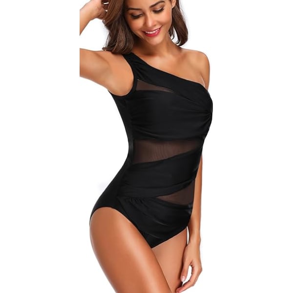 Dame Badedragt i ét stykke Elegant Bikini Shapewear Sexet Body Guide Tankini Badedragt Gennemsigtig Størrelse L