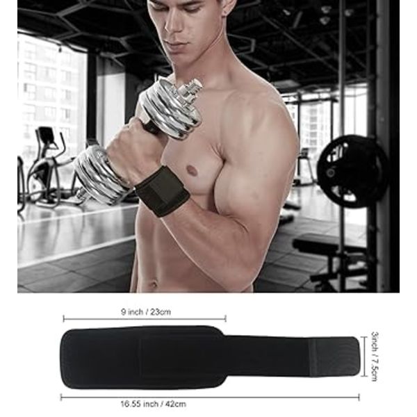 2-pack (Svart) Handledsstöd Justerbart Handledsstöd Handledsremmar för Fitness Tyngdlyftning, Tendinit, Karpaltunnelsyndrom Artrit, Handledslindor Handledssmärta