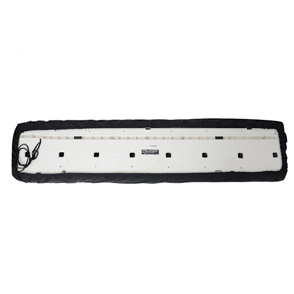 Klaver Keyboard Cover (Sort, Til 61 Tangenter), Strækbart Komposit Klæde Støvdække Med Justerbar Elastisk Snøre Og Låsespænde, Egnet Til Elektronisk