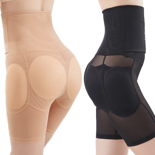 Shapewear Kontrolltruser for Kvinner, Kroppsformer, Rumpeforsterker, Polstret Hofteforsterker, Sømløst Undertøy, Høy Midje Short