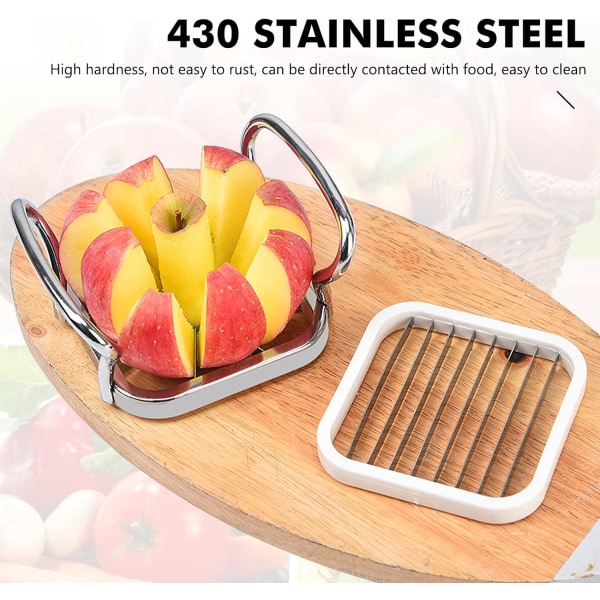 Potatisskärare, 5-i-1 Rostfritt Stål Potatis Frukt Skärare Chipper Chopper Maker, Vakuum Rostfritt Stål Potatis Skär Päron