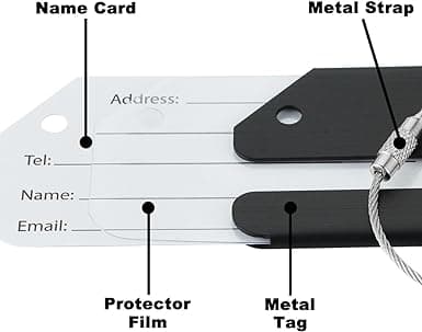 Bagagemærker & Taskemærker Rustfrit stål Aluminium
