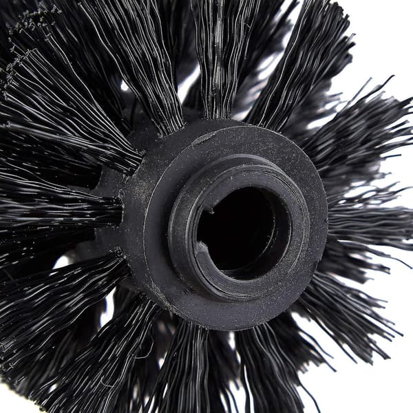 6 stk. Toalettbørste Erstatningshode Hvite Erstatningsbørster Diameter 8cm black