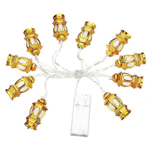 Ramadan Eid Lyslenke Varmhvit Atmosfære Eid Lanterner Lys Muslimsk Lampe Dekor Hjemmefest Gave Combination 3