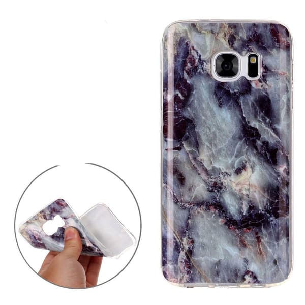 Samsung S7 Skal Marmor Grå TPU