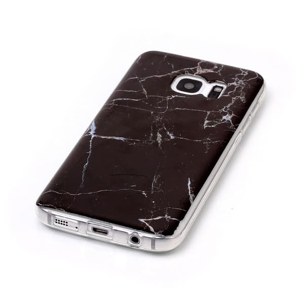 Samsung S7 Skal Marmor Svart TPU