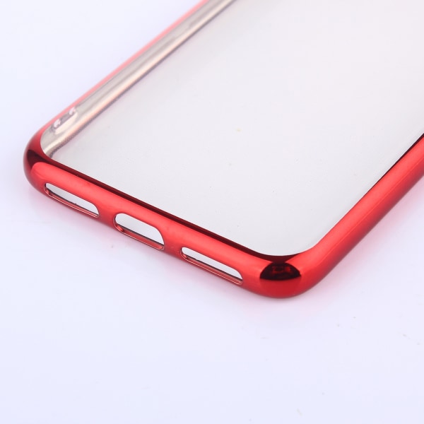 iPhone X Transparent Skal Röd
