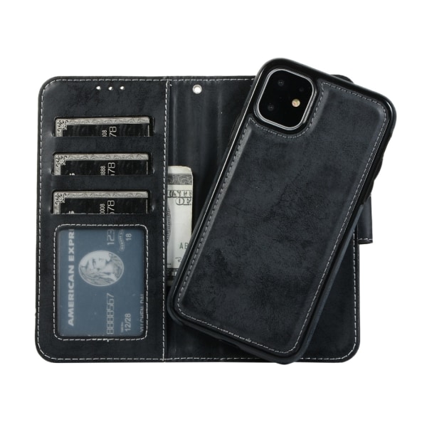 iPhone 7/8   Plånbok Magnet splittläder  Svart Svart