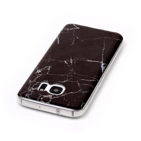 Samsung S7 Skal Marmor Svart TPU