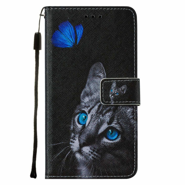 Samsung A52 Plånbok Cat Svart