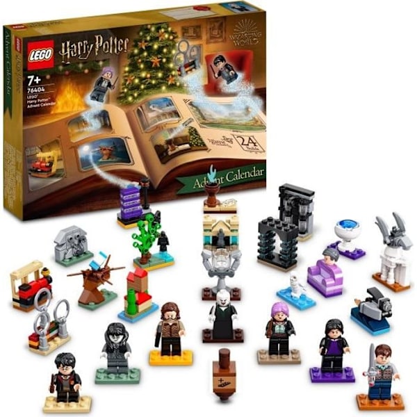 LEGO Harry Potter 76404 adventskalender 2022, 24 minileksaker, med brädspel Flerfärgad