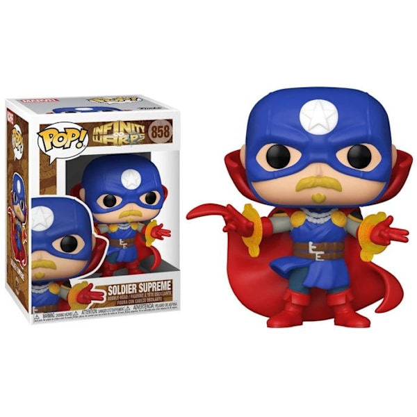 Marvel Infinity Warps Soldier Supreme POP-figur - Funko - One size 9 cm - Sort svart