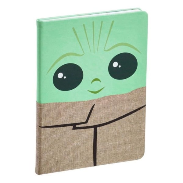 Anteckningsbok A5 - Star Wars - The Mandalorian - Omslag The Child - Grön - Unisex