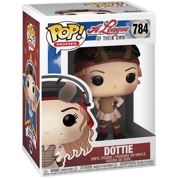 Keräilyhahmo - Funko - Dottie - Oma liiga - Mixed - Musta - Vinyyli Standard