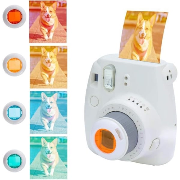 ZWOOS 12 i 1 CAMERA-tilbehør til Instax Mini 9- Mini 8- Mini 8+- Mini 8S-kamera, medfølger etuier til 164