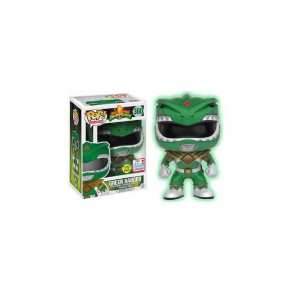 Funko - Power Rangers Figur - Green Ranger Glow In The Dark Exclu Pop 10cm