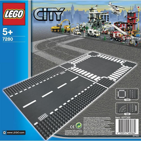 LEGO® City 7280 lige vej og korsvej Flerfärgad