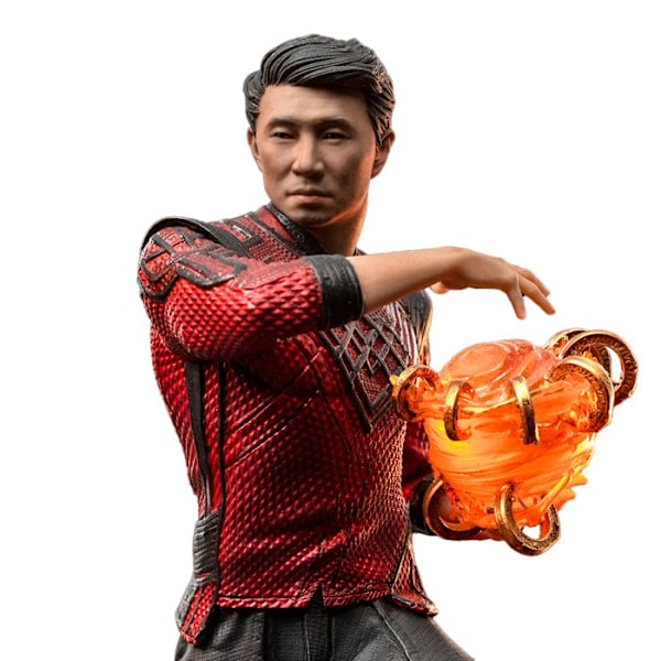 Statue - Iron Studios - Shang-Chi & Morris - Limited Edition - 1/10 - Polystone Rød Sort